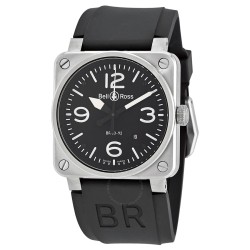 Aviation Automatic Black Dial Men's Watch BR0392-BLC-ST