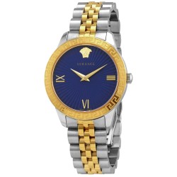 Greca Signature Quartz Blue Dial Ladies Watch VEVC00719
