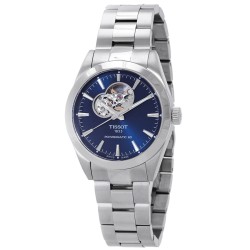 Gentleman Powermatic 80 Open Heart Automatic Blue Dial Men's Watch T127.407.11.041.01