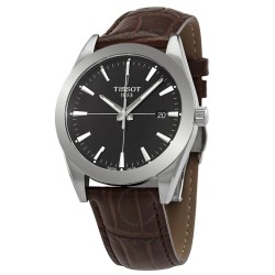 Gentleman Quartz Black Dial Men's Watch T127.410.16.051.01
