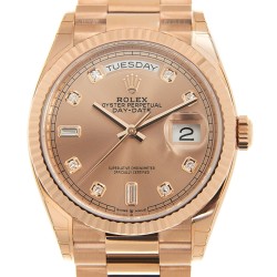 Day-Date 36 Automatic Diamond Dial 18kt Everose Gold President Watch 128235PDP