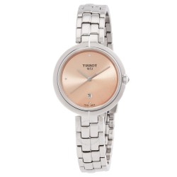 T-Lady Quartz Diamond Pink Dial Ladies Watch T0942101133600