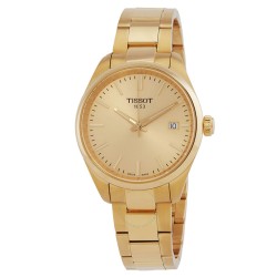 PR 100 Quartz Champagne Dial Ladies Watch T1502103302100