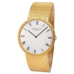 Pre-owned Patek Philippe Calatrava Automatic Silver Dial Men's Watch 3588