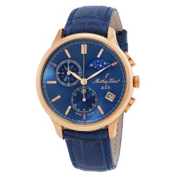 Edmond G10 Chronograph Quartz Blue Dial Men's Watch H1886RCHPBU