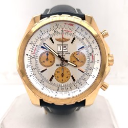 Pre-owned Breitling Bentley Chronograph Automatic Chronometer Silver Dial Men's Watch H44363