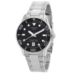 Seastar 1000 Quartz Black Dial Unisex Watch T1202101105100