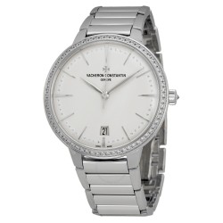Patrimony Contemporaine Silver Dial White Gold Ladies Watch 85515CA1G-9841
