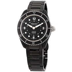 Comtesse Horological Alarm World Time Quartz Black Dial Ladies Watch AL-281BS3V6B