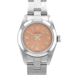 Pre-owned Rolex Oyster Perpetual 24 Automatic Chronometer Pink Dial Men's Watch 76080 PSO