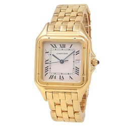 Pre-owned Cartier Panthere Large Quartz White Dial Ladies Watch 83782747