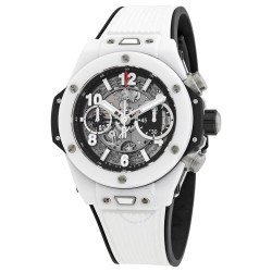 Big Bang UNICO Automatic  Chronograph White Ceramic Silver Dial Men's Watch 441.HX.1170.RX