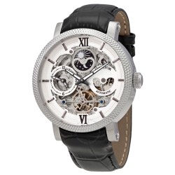 Aries Automatic Silver Skeleton Dial Men's Watch HR4404