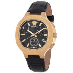 V-Chrono Square Chronograph Quartz Black Dial Watch VEVCA0224