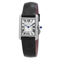 Tank Quartz Small Model Diamond Silver Dial Ladies Watch W4TA0016