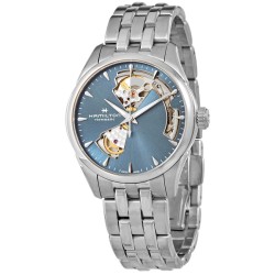 Jazzmaster Open Heart Automatic Blue Dial Ladies Watch H32215140