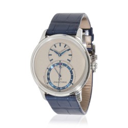 Pre-owned Jaquet Droz Grande Seconde Quantieme Titanium Grey Sandblasted Dial Men's Watch J007020350
