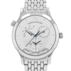 Pre-owned Jaeger-LeCoultre Master Geographic Chronograph Automatic Silver Dial Men's Watch 142.840.922B