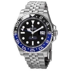 GMT-Master II GMT Black Dial Batman Bezel Men's Watch 126710blnr