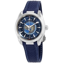 Seamaster Aqua Terra World Time Automatic Chronometer Blue Dial Men's Watch 220.12.43.22.03.001