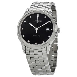Flagship Automatic Diamond Black Dial Men's Watch L4.974.4.57.6