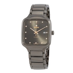 True Square Automatic Diamond Grey Dial Unisex Watch R27077702