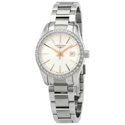Conquest Classic Quartz Silver Dial Ladies Watch L22860726