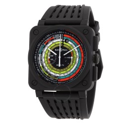BR 03-94 Multimeter Chronograph Automatic Black Dial Men's Watch BR0394-SW-CE/SRB