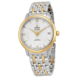 DeVille Prestige Mother of Pearl Dial Steel and Yellow Gold Ladies Watch 424.20.33.20.05.001
