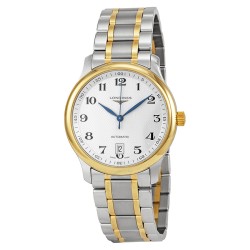 Master Collection White Dial Steel and 18kt Yellow Gold Men's Watch L26285787