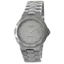 Pre-owned Longines Conquest Quartz Silver Dial Unisex Watch L1.631.4