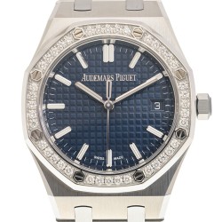 Royal Oak "50th Anniversary" Automatic Diamond Blue Dial Ladies Watch 77451ST.ZZ.1361ST.02