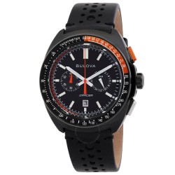 Racer Chronograph Quartz Black Dial Men's Watch 98B428