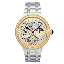 Barallier Sun Moon Dual Time Chronograph Automatic Gold Dial Men's Watch ES-8242-44