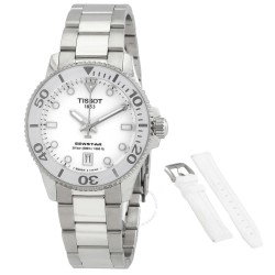 Seastar Quartz White Dial Men's Watch T120.210.11.011.00