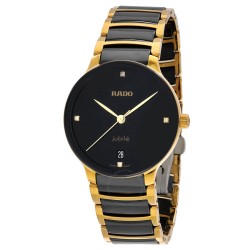 Centrix Quartz Diamond Black Dial Ladies Watch R30039712