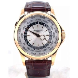 Pre-owned Patek Philippe Complications GMT Silver Dial Men's Watch 5130R-018