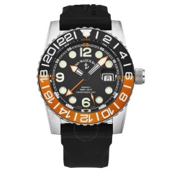 Airplane Diver World Time Automatic Black Dial Men's Watch 6349GMT-3-A15