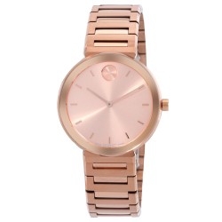 Bold Quartz Rose Gold Dial Ladies Watch 3601147