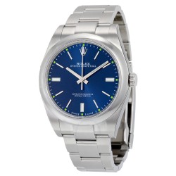 Pre-owned Rolex Oyster Perpetual 39 Automatic Blue Dial Men's Watch 114300BLSO