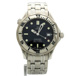 Pre-owned Omega Seamaster Quartz Chronometer Blue Dial Men's Watch 2562.8