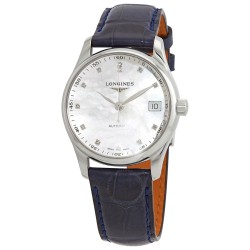 Master Automatic Diamond White Dial Ladies Watch L2.357.4.87.0