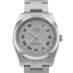 Pre-owned Rolex Air King Automatic Chronometer Silver Dial Men's Watch 114200 SRO