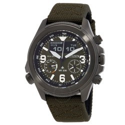 Promaster Land Analog-Digital Green Dial Men's Watch JV1005-02W