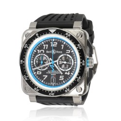 Pre-owned Bell and Ross Aviation Chronograph Automatic Black Dial Men's Watch BR 03-94-A521