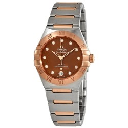 Constellation Manhattan Sun-brushed Brown Diamond Dial Ladies Watch 131.20.29.20.63.001