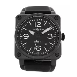 Pre-owned Bell and Ross Aviation Type Automatic Black Dial Men's Watch BR03-92