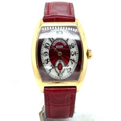Pre-owned Franck Muller Chronometro Hand Wind Red Dial Unisex Watch 7500 S6