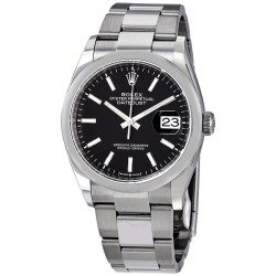 Datejust 36 Automatic Black Dial Men's Oyster Watch 126200BKSO