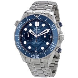 Seamaster Diver Chronograph Automatic Chronometer Blue Dial Men's Watch 210.30.44.51.03.001